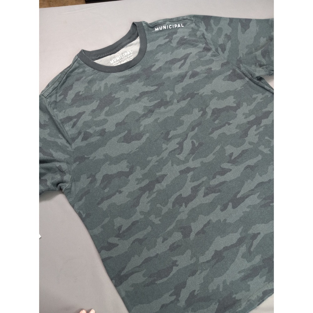 Municipal Sport Utility Gear Mens XXL Enduro T-Shirt Grey Camouflage Tee